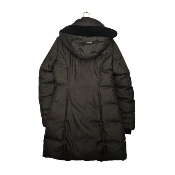 Soia & Kyo Down Puff Coat Size Small Double Zip Up Hooded Warm - Picture 4 of 8